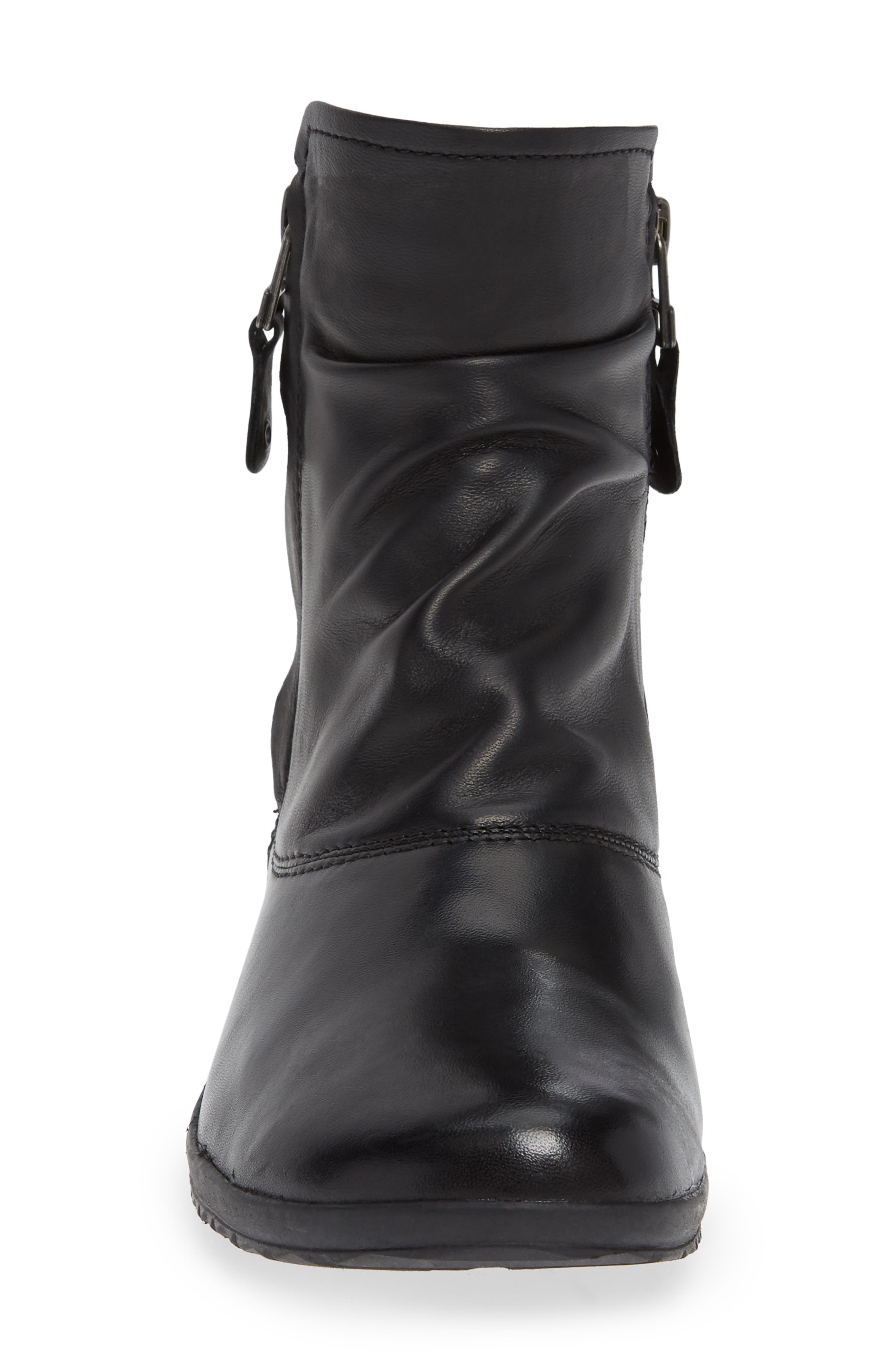 Josef Seibel Naly 24 Bootie, Alternate, color, Black Leather
