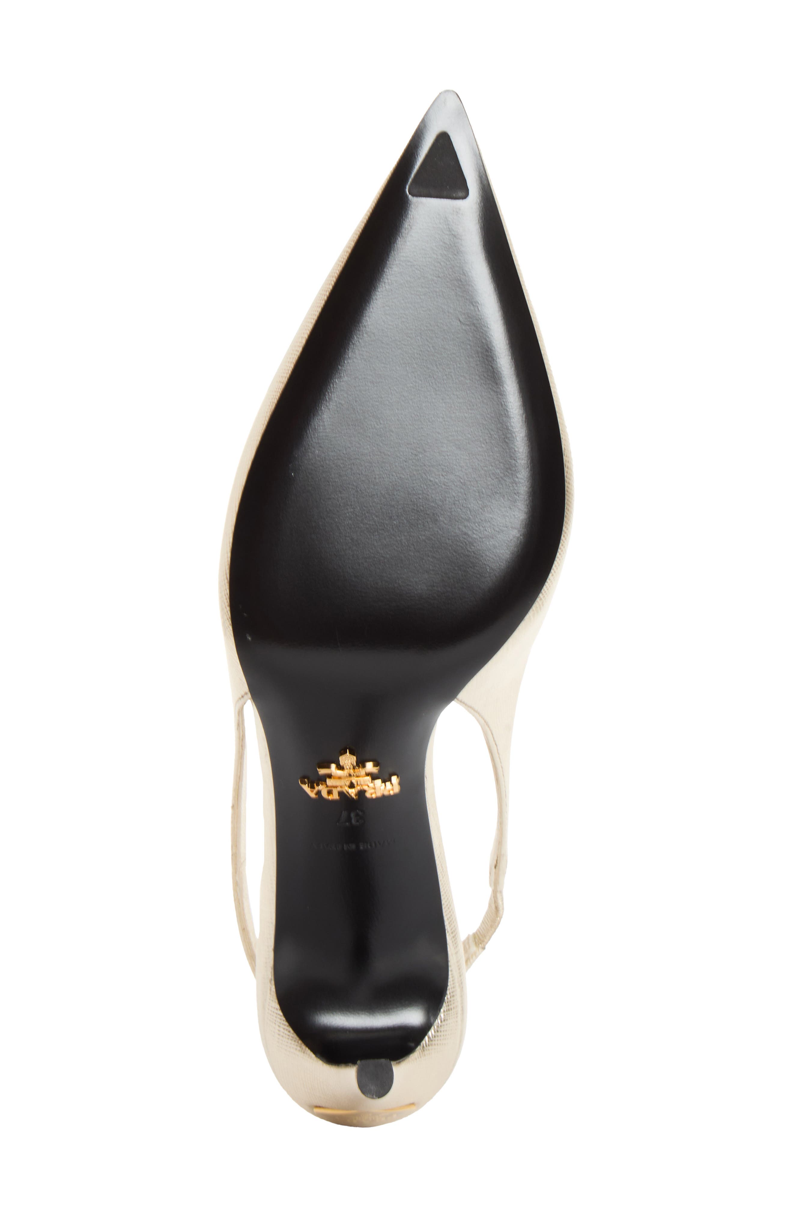 Saffiano Leather Slingback Pump, Alternate, color, PIRITE