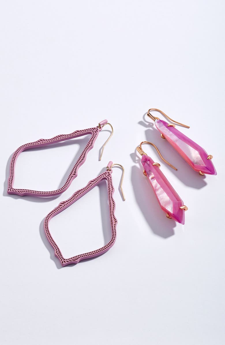 Kendra Scott Sophee Textured Drop Earrings, Alternate, color, 