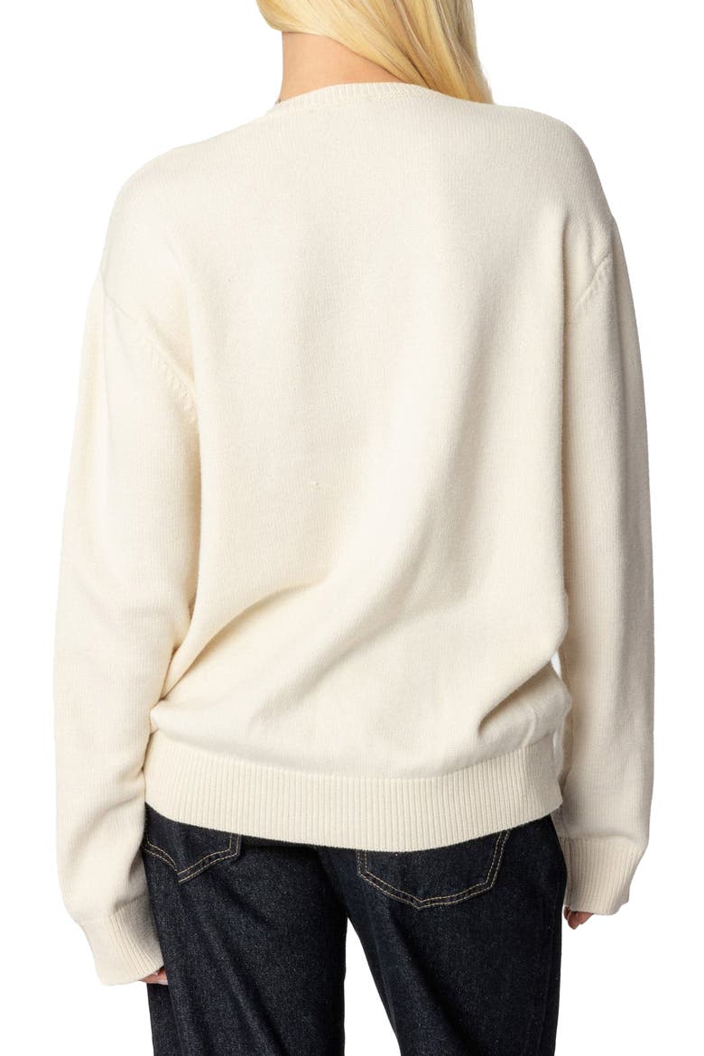 Motor Medley Graphic Crewneck Sweater, Alternate, color, CREAM
