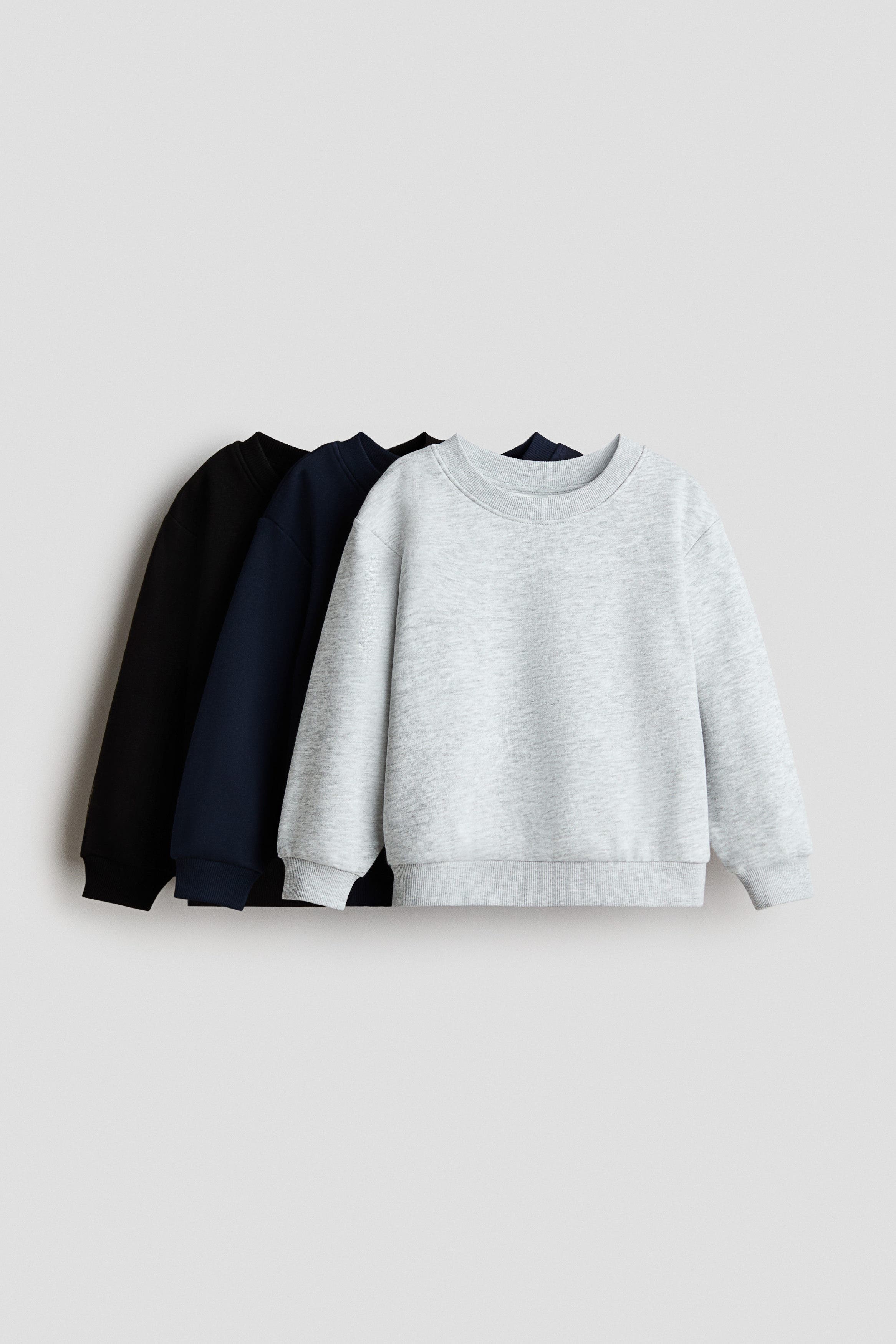 selected Black/navy blue/gray melange