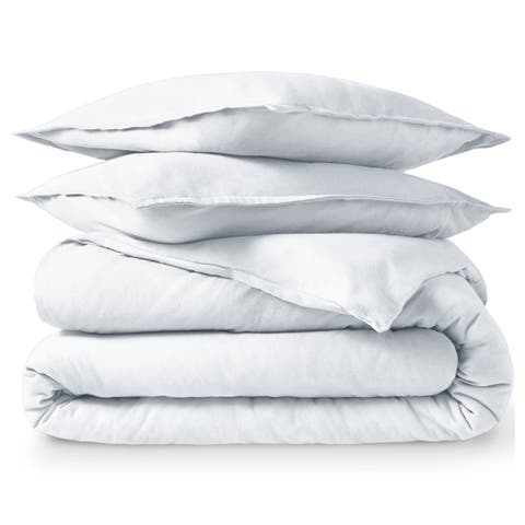 100% Cotton Flannel Duvet Cover & Sham Set