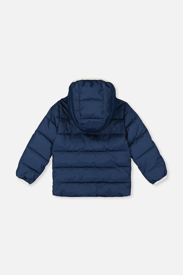 Quilted Hooded PrimaLoft Winter Jacket, Alternate, color, Dark Blue