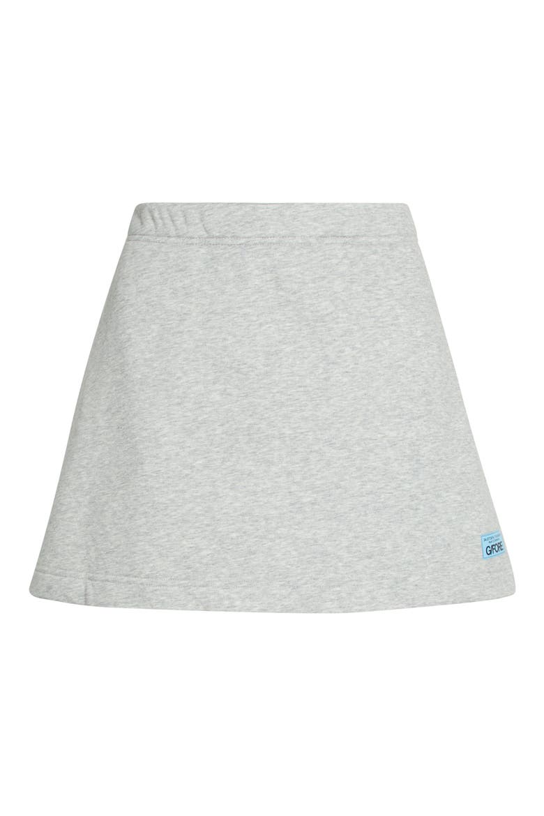 French Terry A-Line Skort, Alternate, color, GREY MELANGE