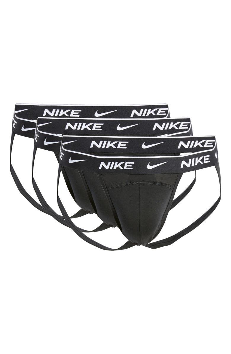 Nike 3-Pack Dri-FIT Essential Stretch Cotton Jockstraps, Alternate, color,