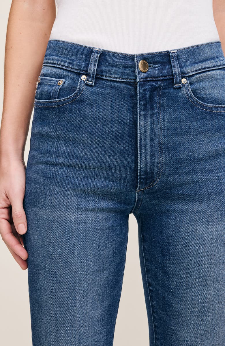 DL1961 Halle Straight Instasculpt<sup>™</sup> High Rise Jeans, Alternate, color, Oceanside