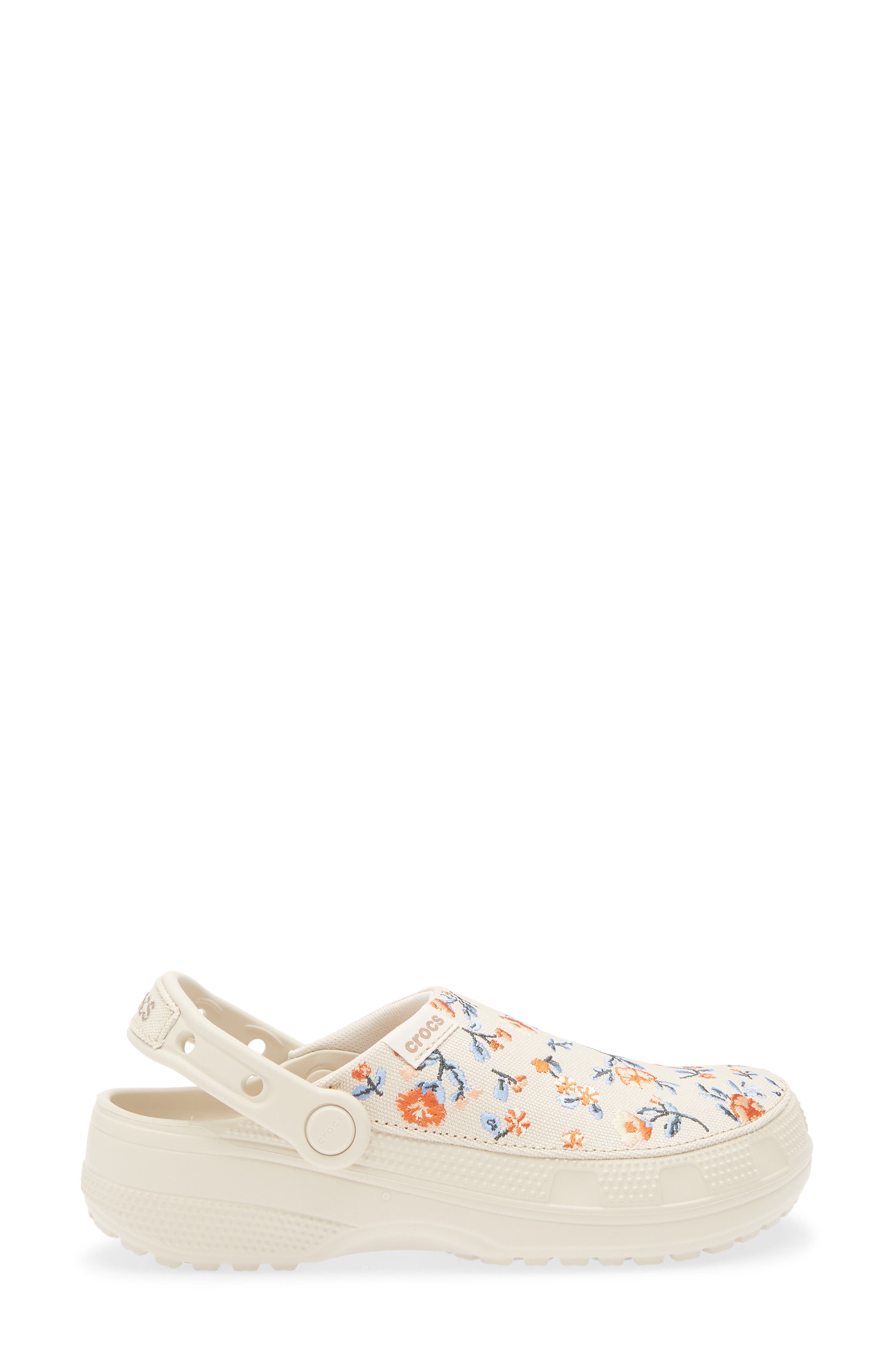 Gender Inclusive Classic Crafted Floral Clog, Alternate, color, FRAPPE