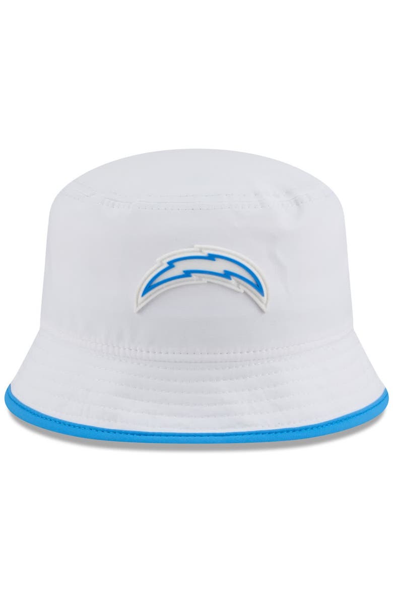 Men's New Era  White Los Angeles Chargers 2025 NFL Training Camp Stretch Bucket Hat, Alternate, color, White