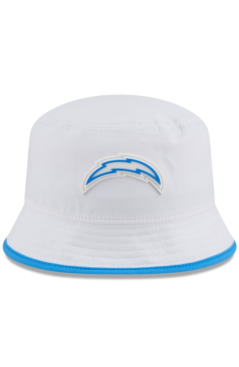 New Era Men's New Era White Los Angeles Chargers 2025 NFL Training Camp Stretch Bucket Hat, Alternate, color, White