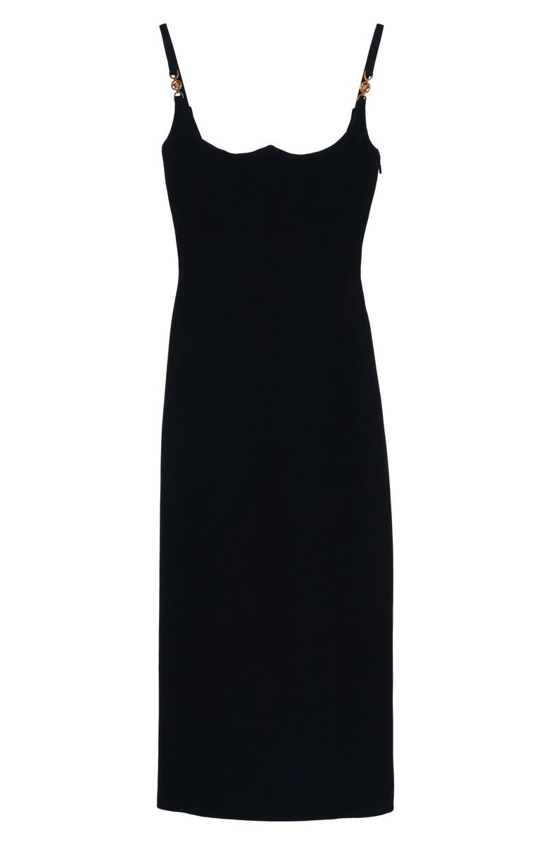 Versace Medusa Silk Cocktail Dress, Alternate, color, 