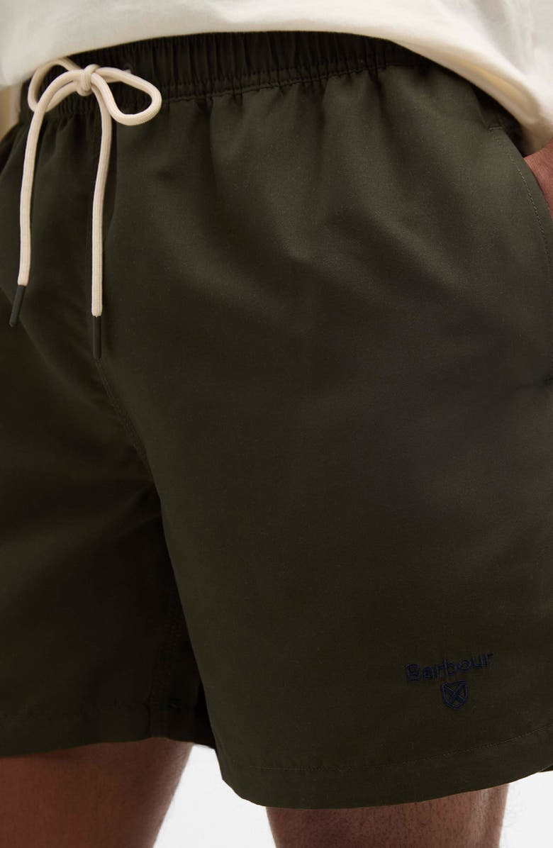 Barbour Water Reactive Tartan Swim Trunks, Alternate, color, 