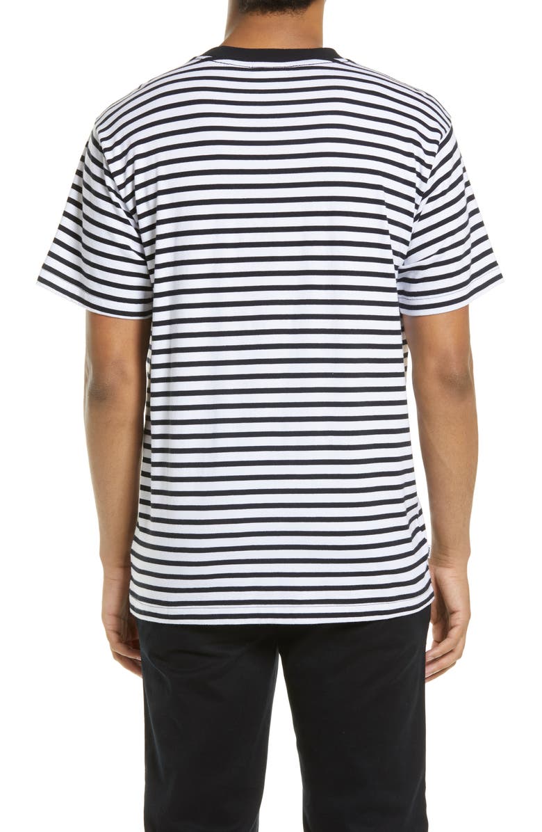 Obey Embroidered Stripe T-Shirt, Alternate, color, 