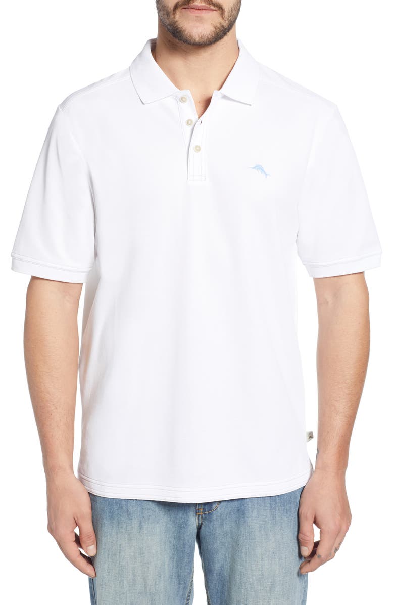 Tommy Bahama Emfielder 2.0 Polo, Main, color, Bright White