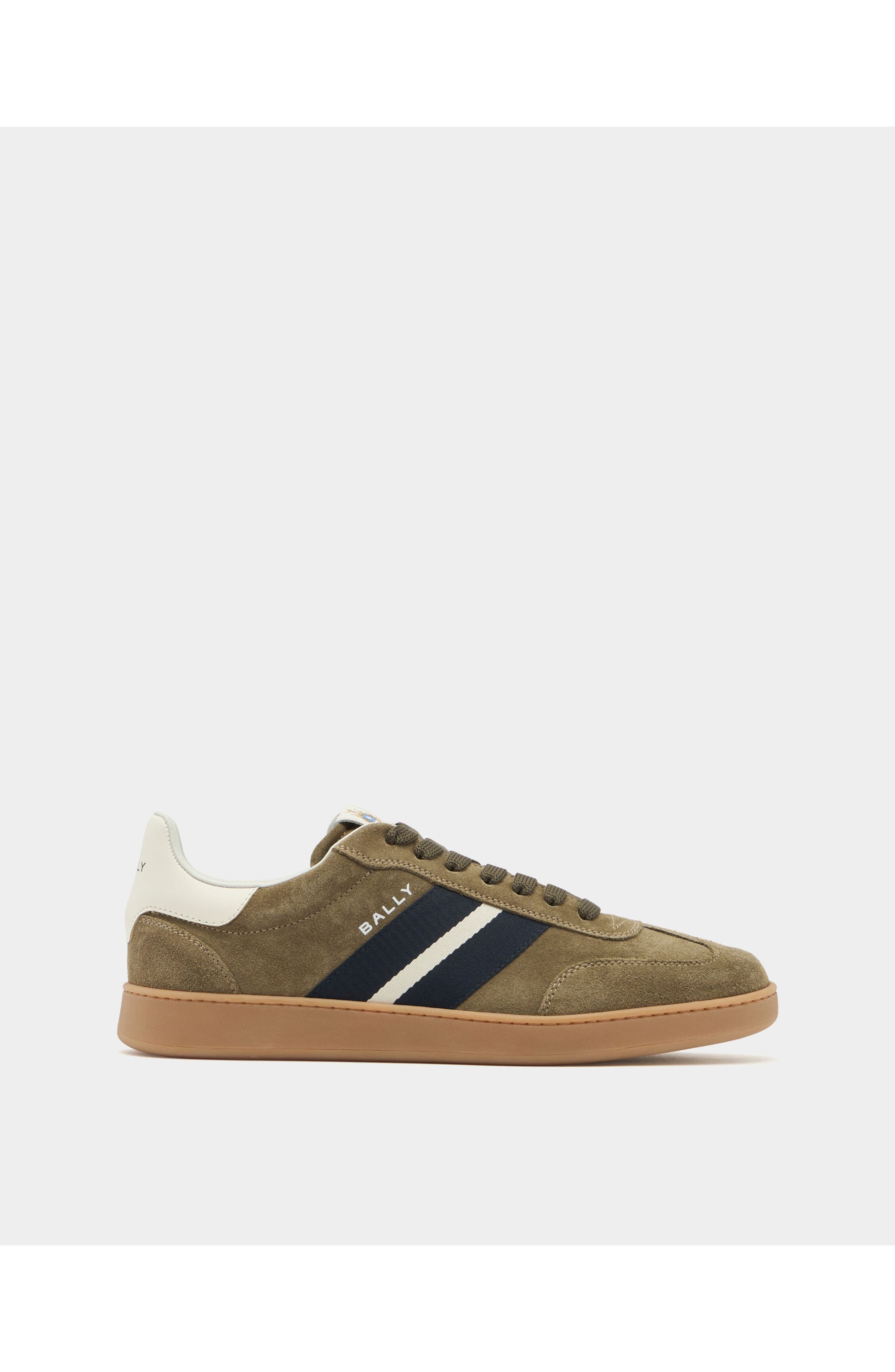 Bally Retro Crest Sneaker in Calf Suede, Main, color, 