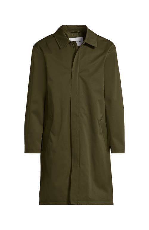 Lands' End Waterproof Mac Raincoat In Green