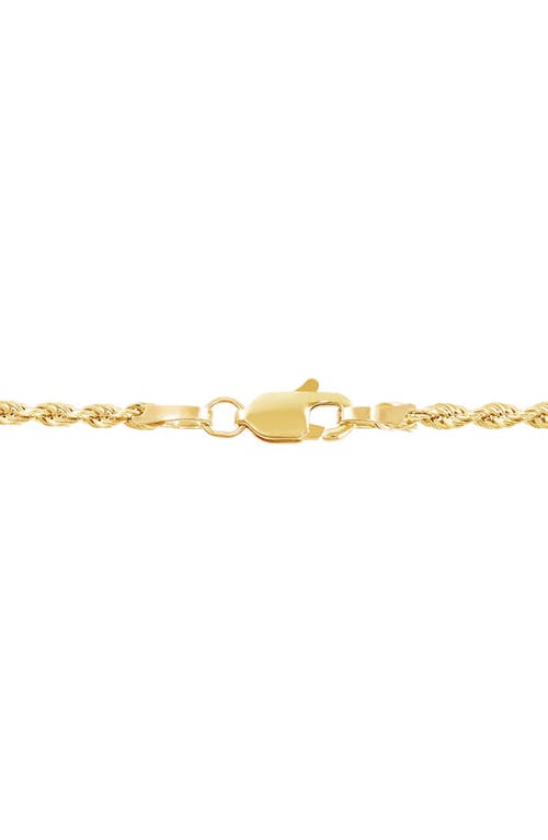 Frankie & Zoe 14k Gold Rope Chain Necklace In Gold