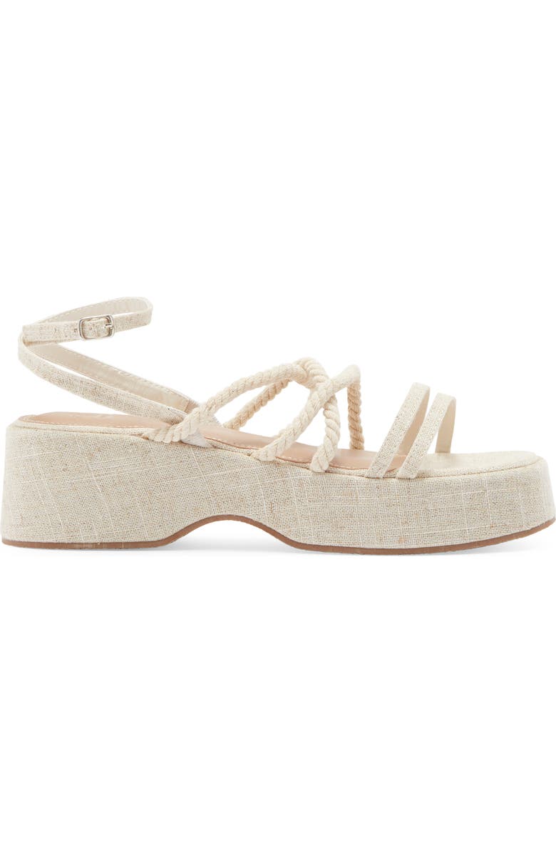 ASOS DESIGN Tari Rope Strap Wedge Platform Sandal, Alternate, color,