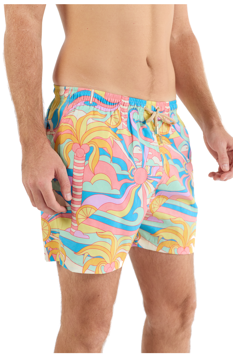 Kenny Flowers The Paradiso - Swim Trunks, Alternate, color, Yellow