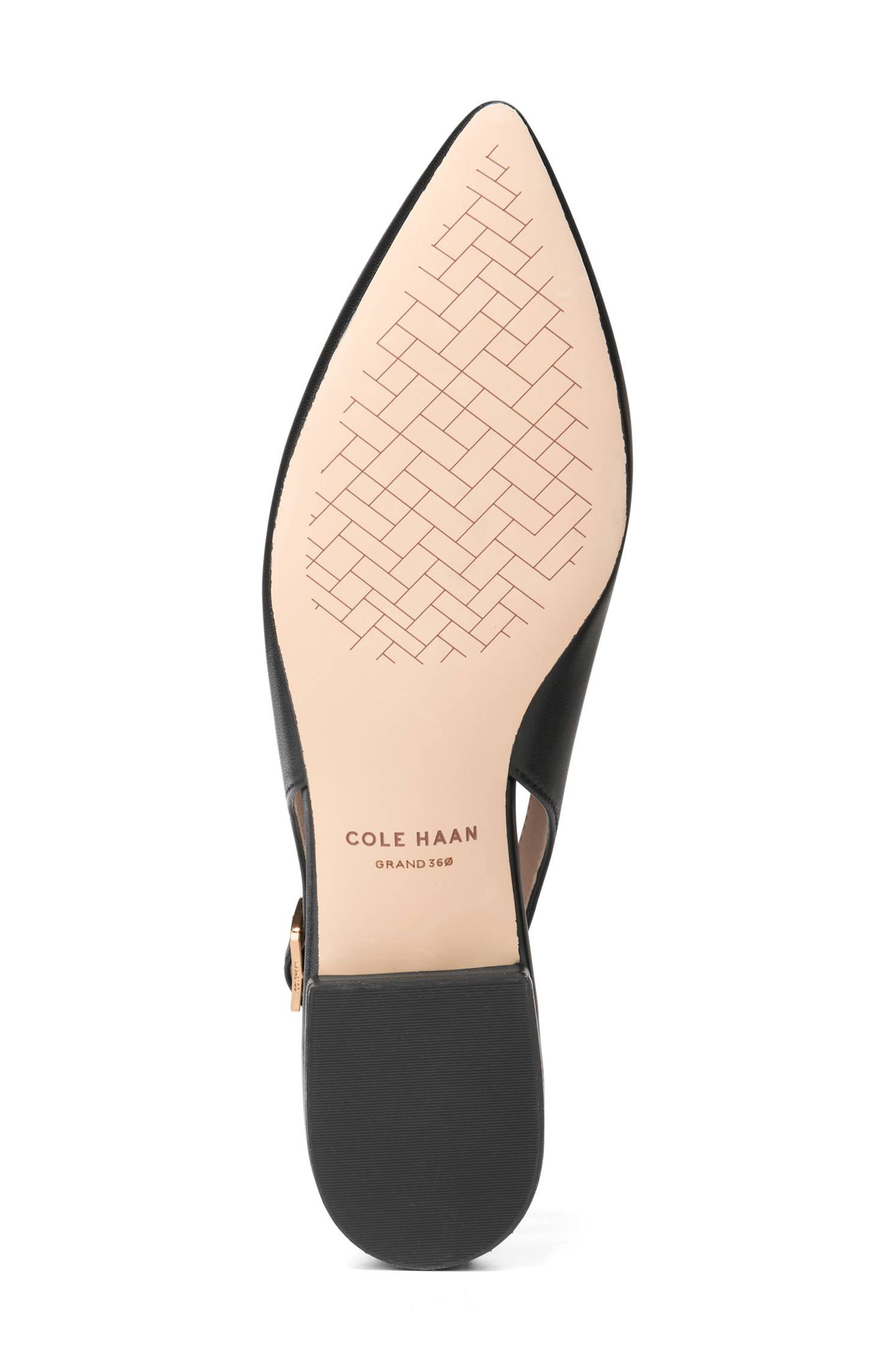 Cole Haan Mazie Slingback Flat, Alternate, color, Black Ltr