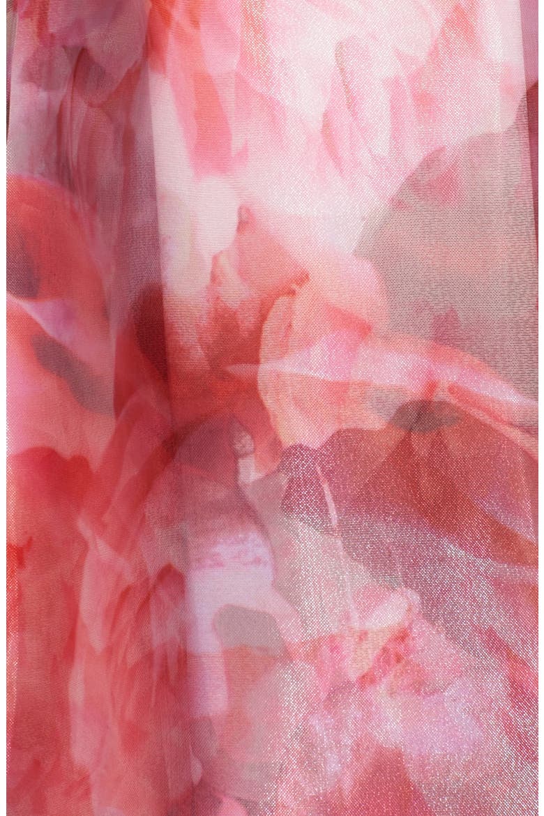 Floral Organza Ball Skirt, Alternate, color, PINK