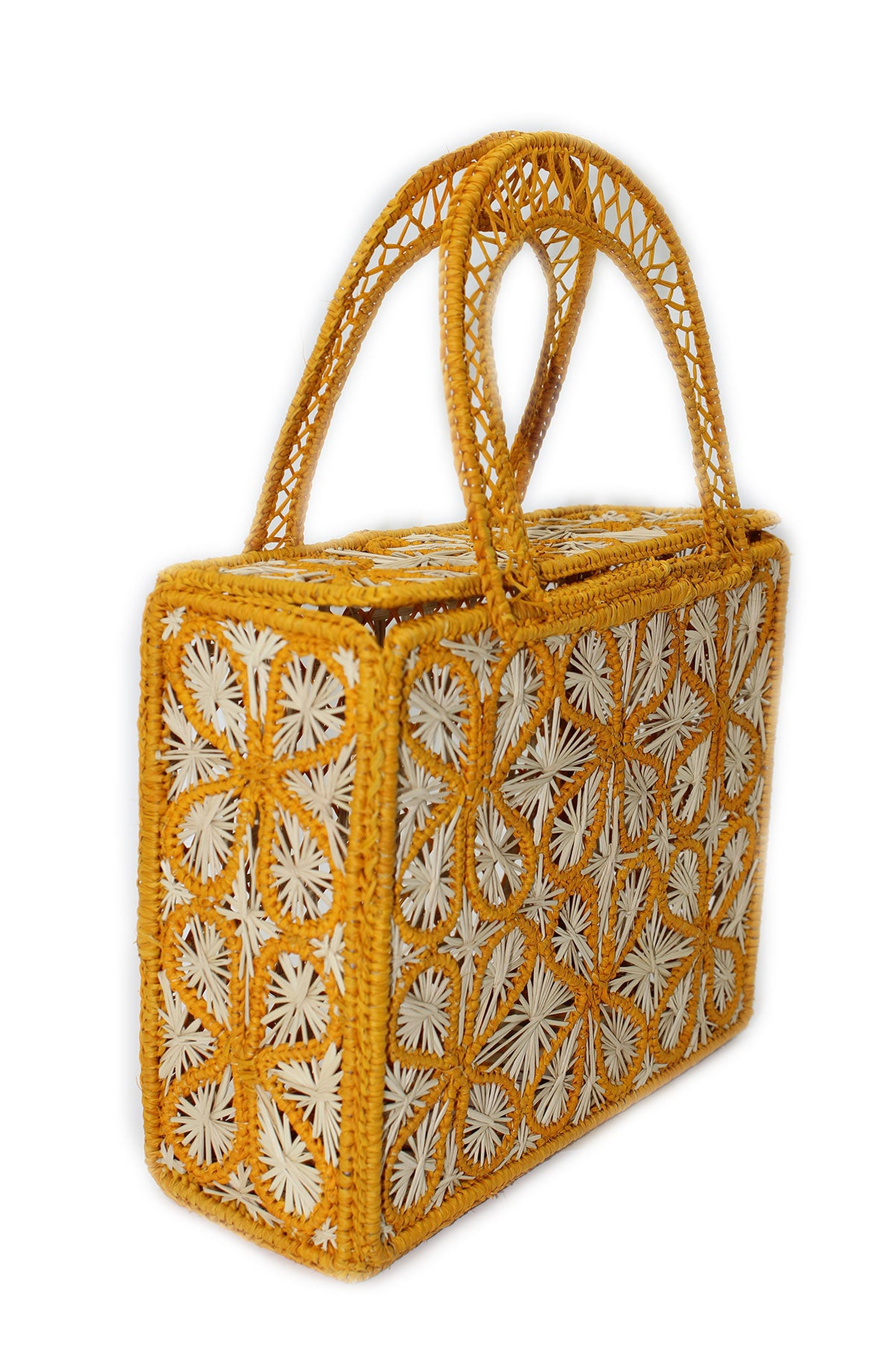 Amazónica Taisha Handbag, Alternate, color, Yellow/Beige