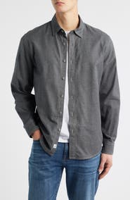 James Campbell Cana Modern Fit Cotton Button-Up Shirt
