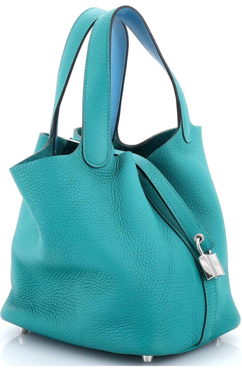 Pre-Owned Hermes Eclat Picotin Lock Bag Clemence with Swift PM, Alternate, color, Vert Verone