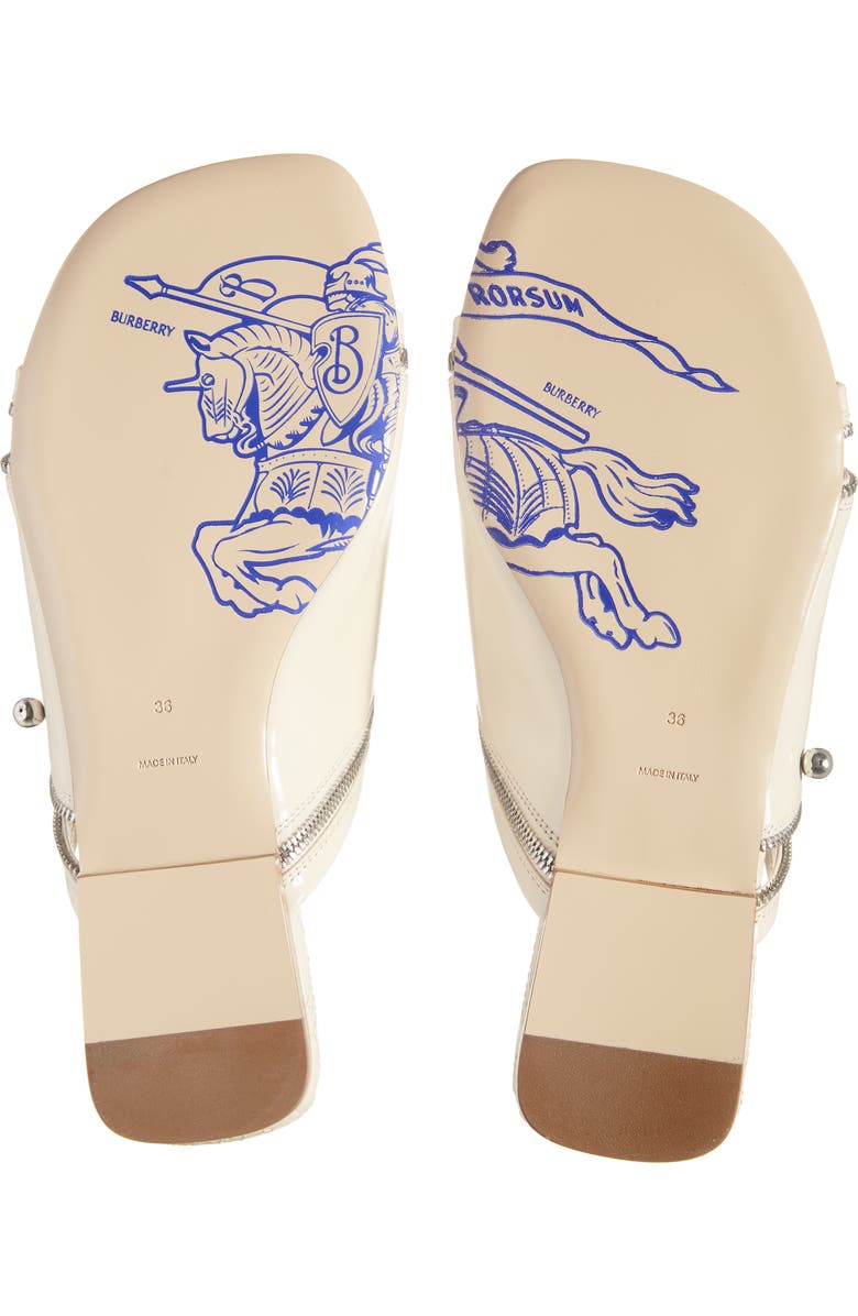 Burberry Zip Detail Slide Sandal, Alternate, color,