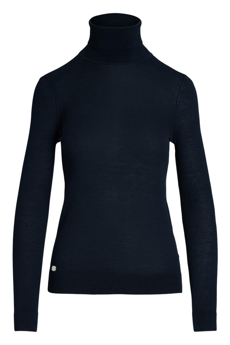 Slim Turtleneck Sweater, Alternate, color, LAUREN NAVY