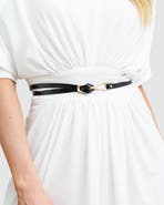 Belle & Bloom London Mood Leather Tie Belt