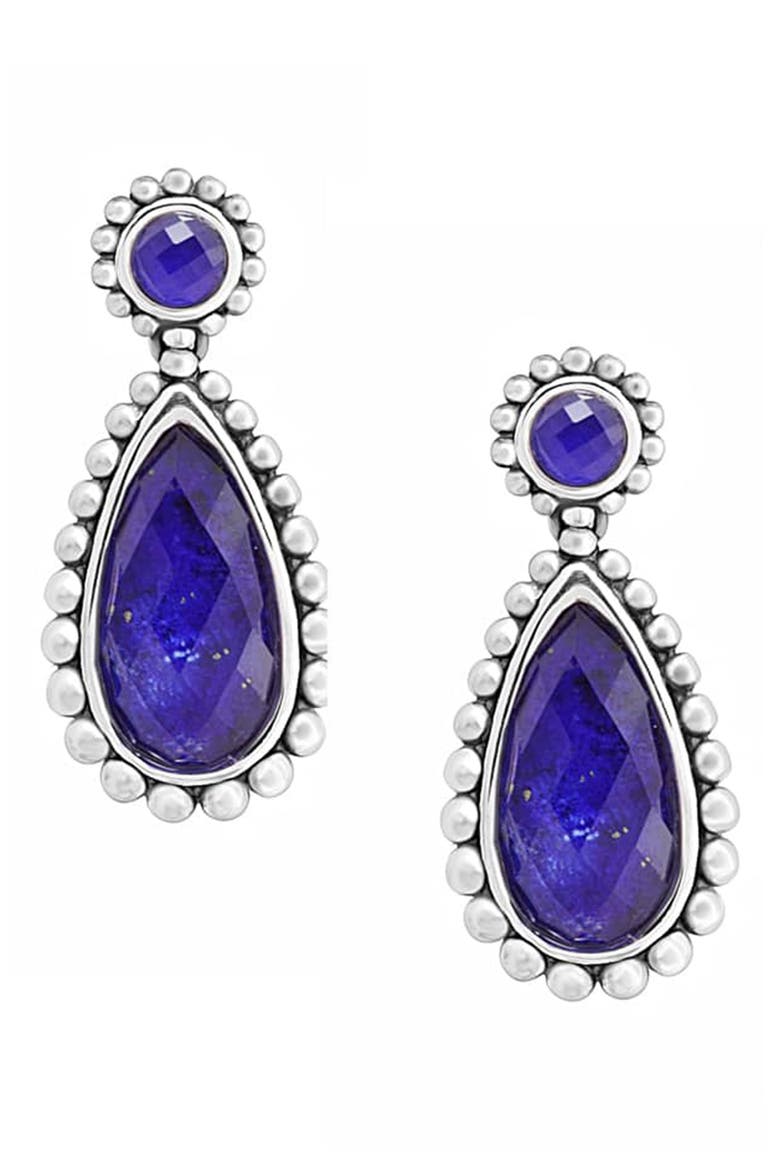 'Maya' Teardrop Earrings, Alternate, color, LAPIS