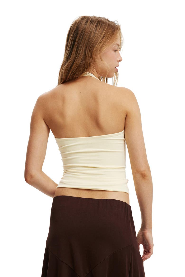 Women's All Day V Neck Halter, Alternate, color, Vanilla Glow