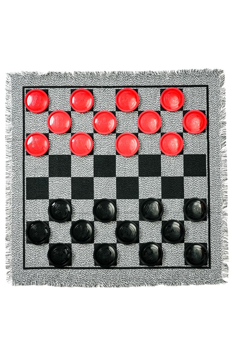 Trimate 3In1 Giant Checkers & Tic Tac Toe Jumbo, Age 4+, Main, color, Multicolored