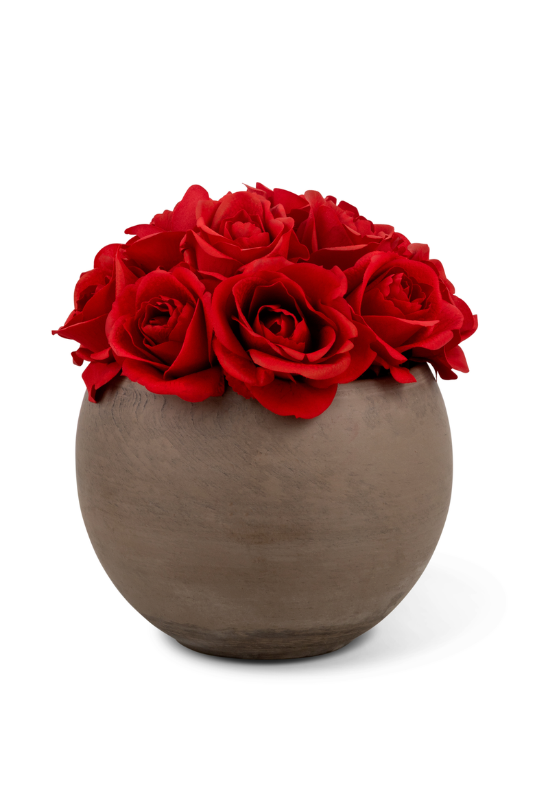 Sabine RealTouch Rose Arrangement, Main, color, Ruby