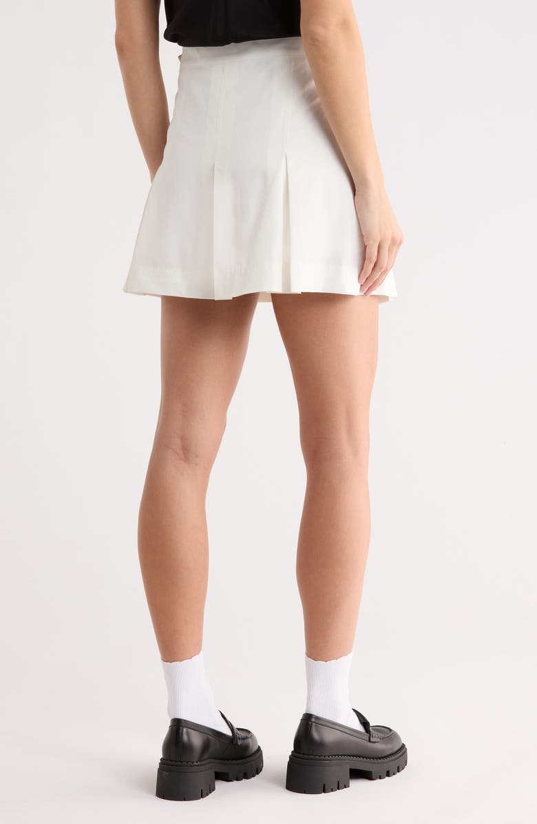 Bernardo Woven Skort, Alternate, color, White