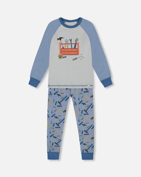 Deux Par Deux Polo T-Shirt - Pale Blue Deux Par Deux Polo T-Shirt - Pale Blue