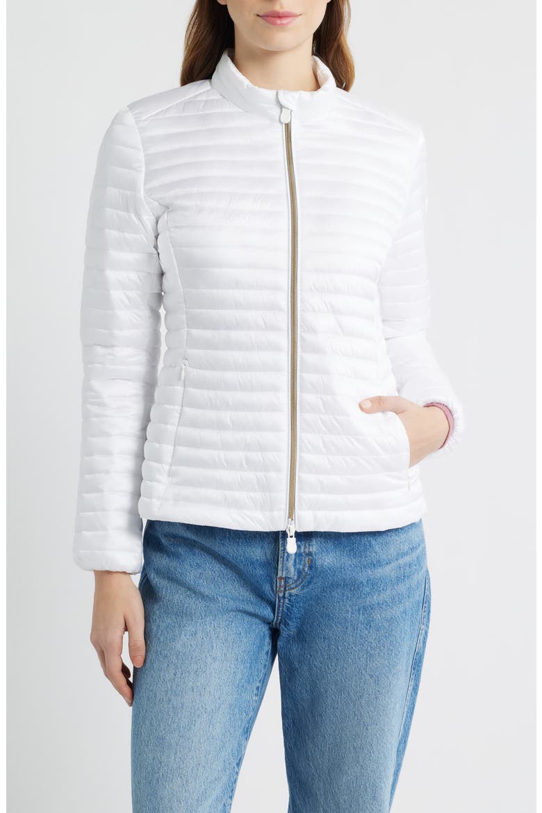 Andreina Water Resistant Puffer Jacket, Main, color, WHITE