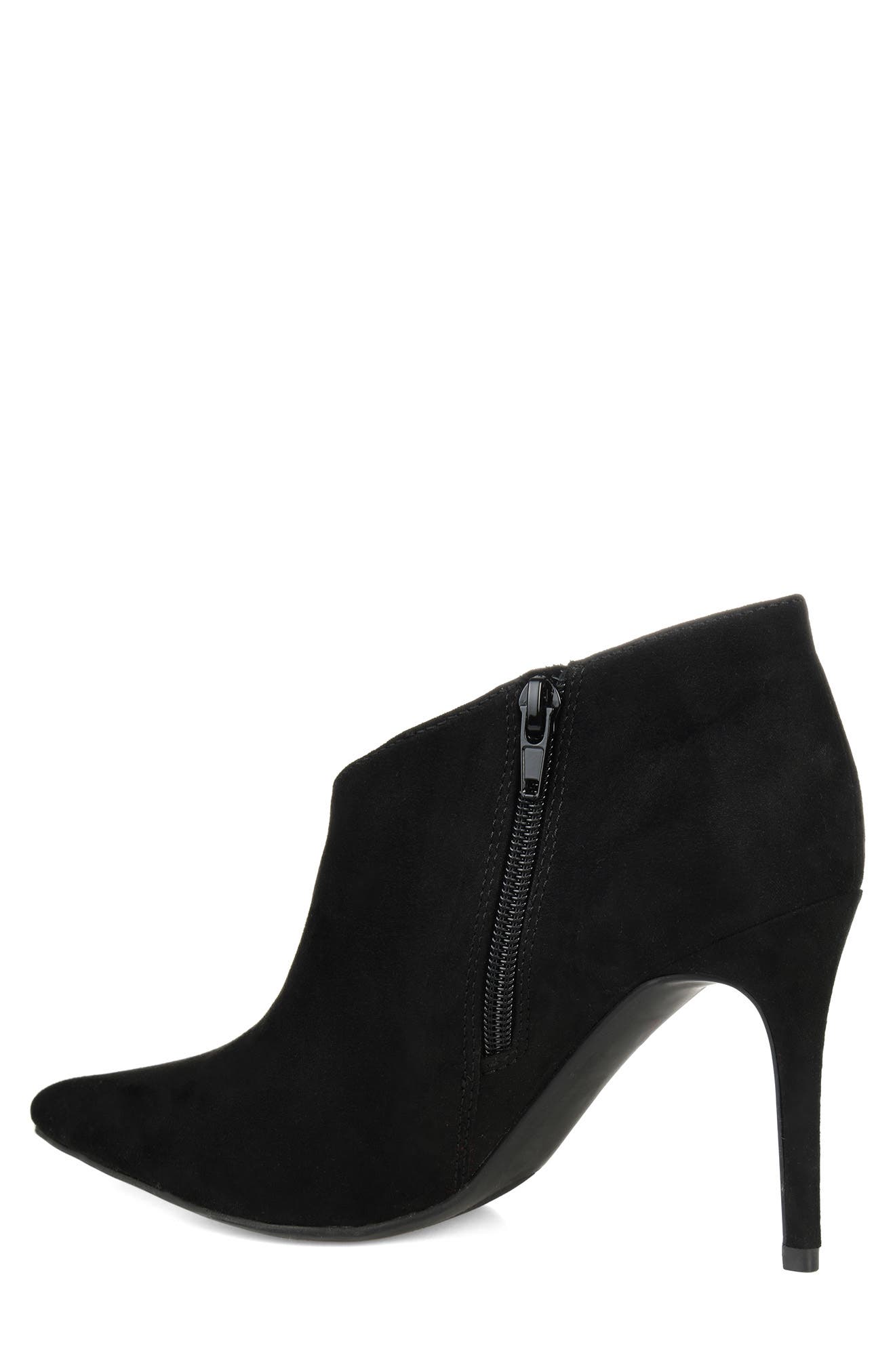 Journee Collection JOURNEE Demmi Patterned Bootie, Alternate, color, Black