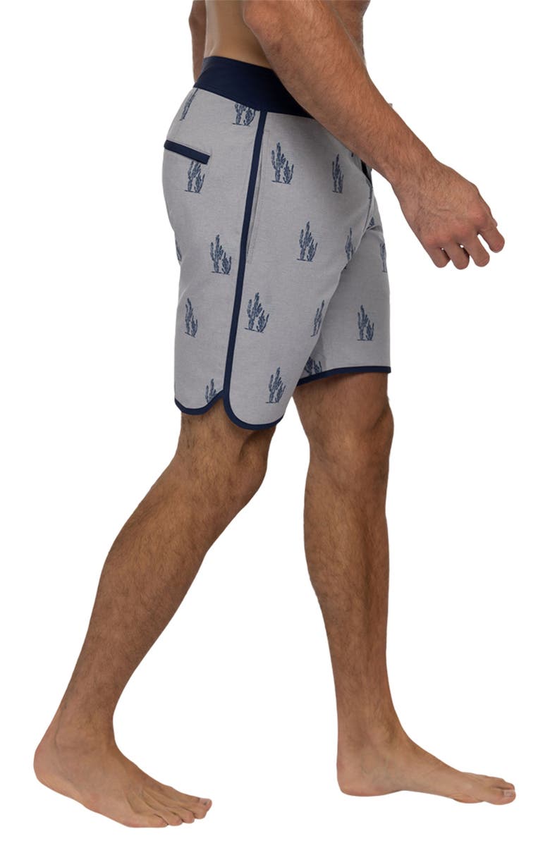 TravisMathew Sand in My Beer Swim Trunks, Alternate, color, Heather Sleet