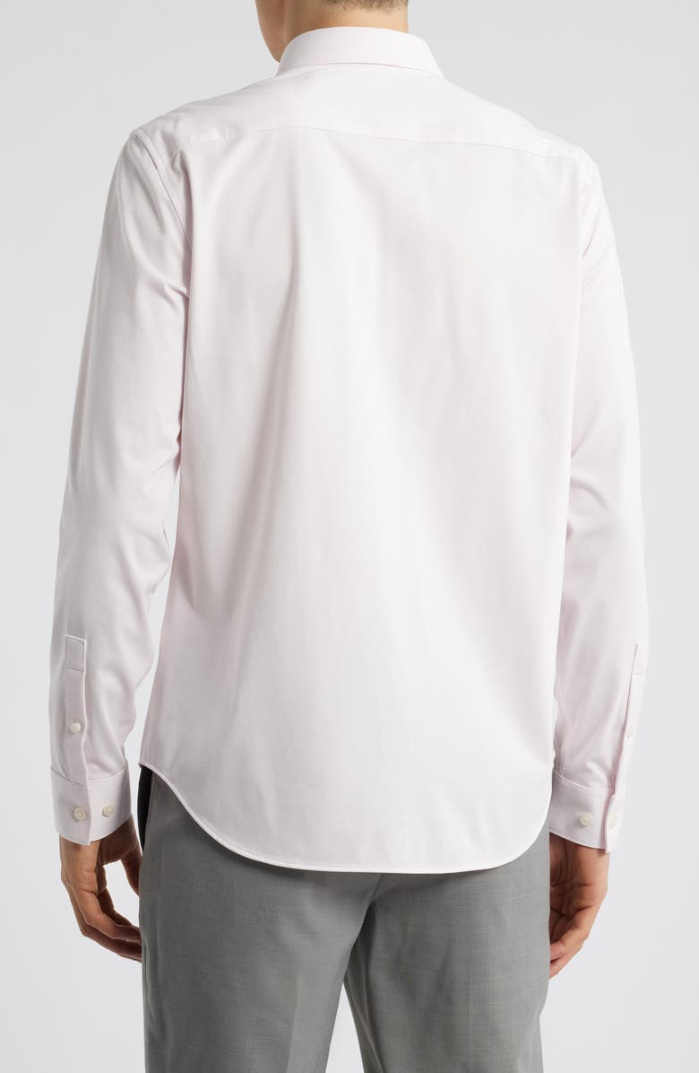 Theory Sylvain ND Structure Knit Button-Up Shirt, Alternate, color, Dogwood