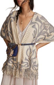 SAACHI Floral Print Knit Cardigan