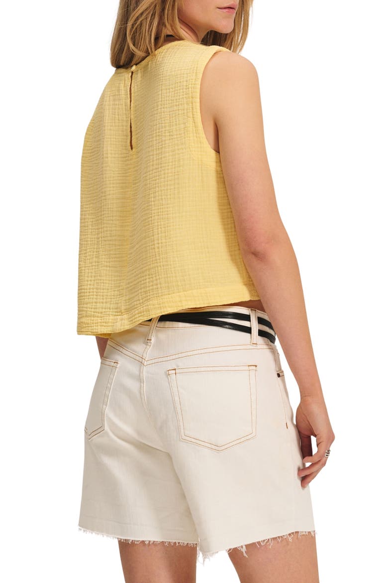 Milney Cotton Gauze Top, Alternate, color, BUTTER YELLOW