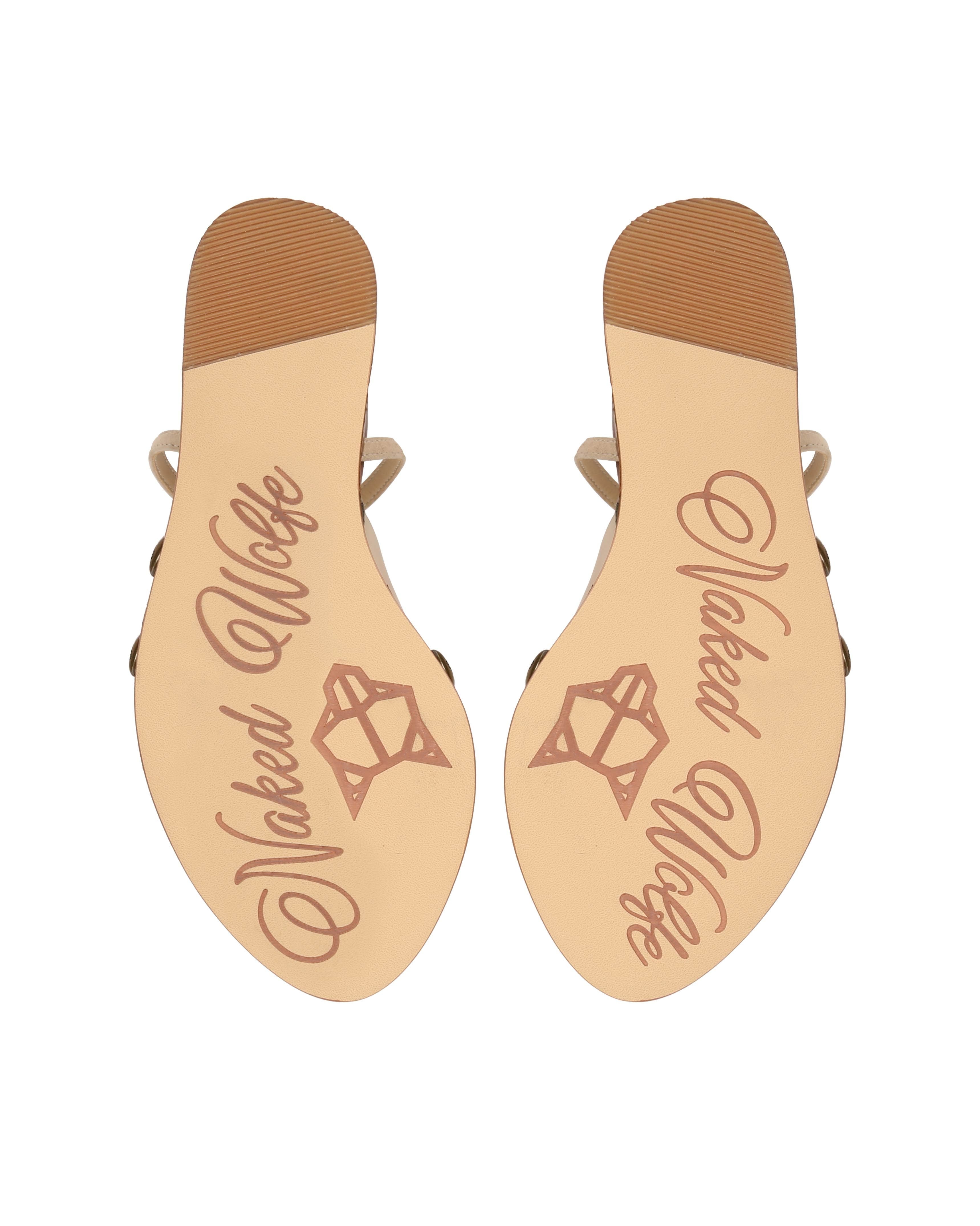 Naked Wolfe Tiger Lilly Heel, Alternate, color, Beige