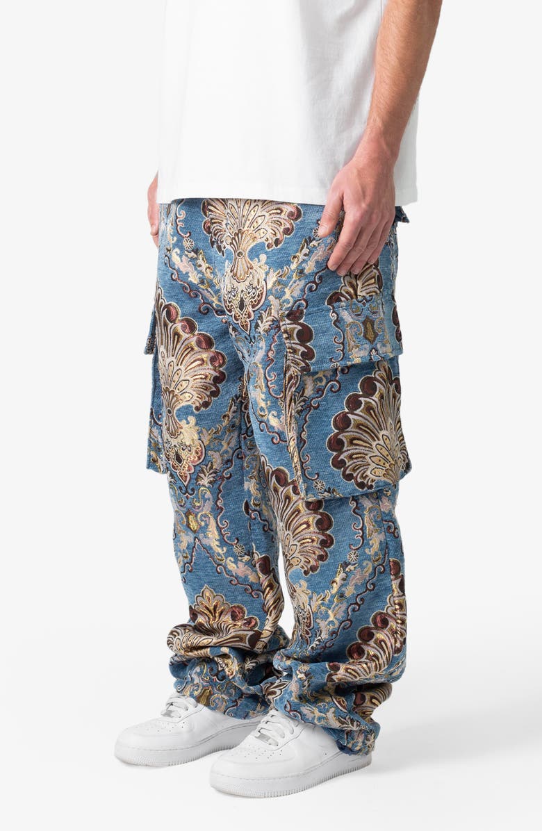 mnml Ultra Baggy Jacquard Cargo Pants, Alternate, color, 