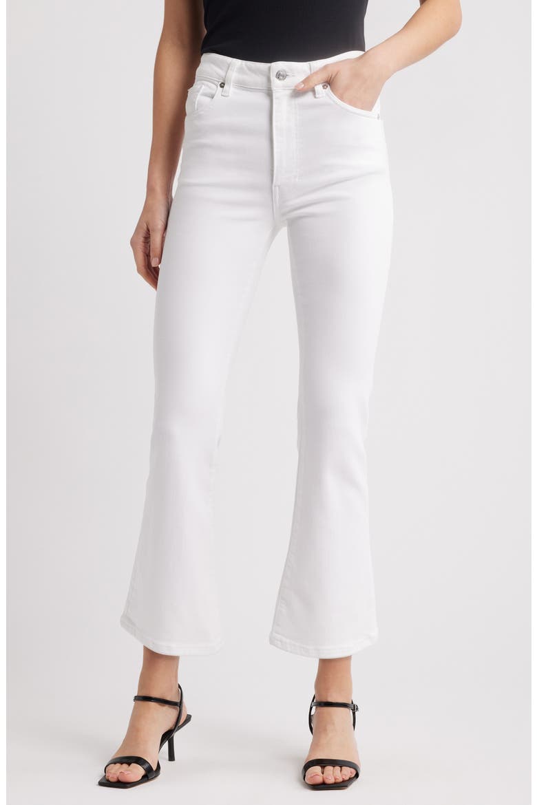 The Reboot High Waist Ankle Bootcut Jeans, Main, color, WHITE