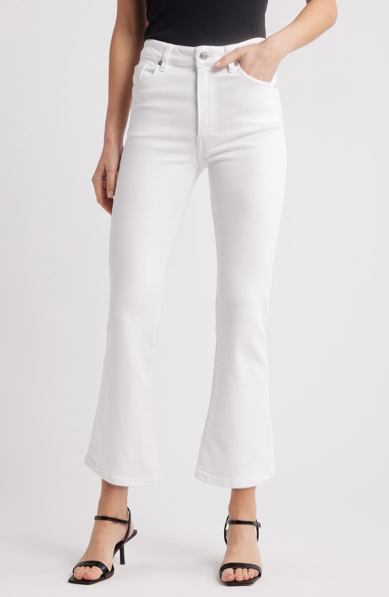 FRAME The Reboot High Waist Ankle Bootcut Jeans, Main, color, White