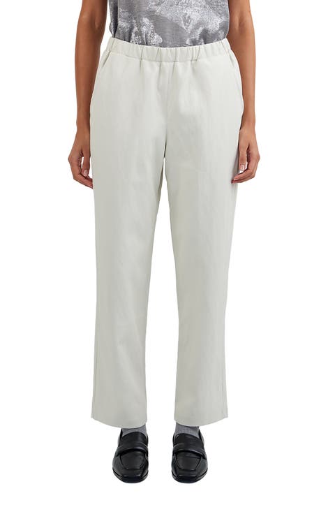 Faux Leather Pull-On Pants