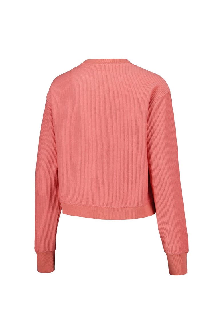 Women's League Collegiate Wear Coral Florida State Seminoles Timber Cropped Pullover Sweatshirt, Alternate, color, Coral