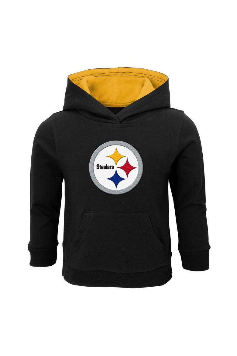 Toddler Black Pittsburgh Steelers Prime Pullover Hoodie, Main, color, Black