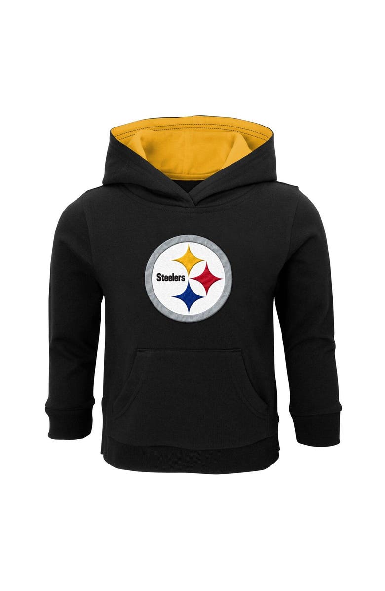 Outerstuff Toddler Black Pittsburgh Steelers Prime Pullover Hoodie, Main, color, Black